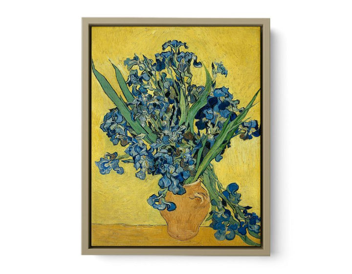 Vase Of Irises By Van Gogh framed Print