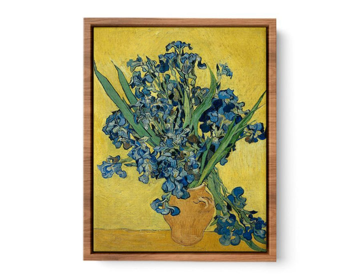 Vase Of Irises By Van Gogh framed Print