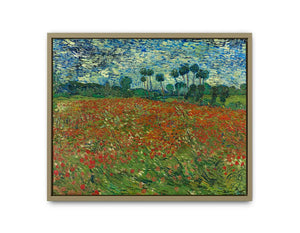 Poppy Field By Vincent Van Gogh framed Print