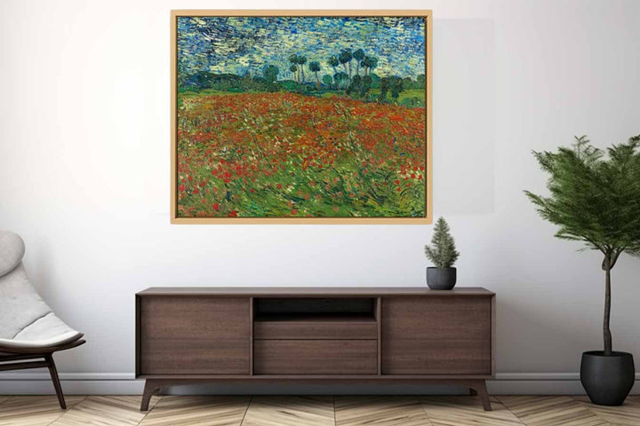 Poppy Field By Vincent Van Gogh canvas Print
