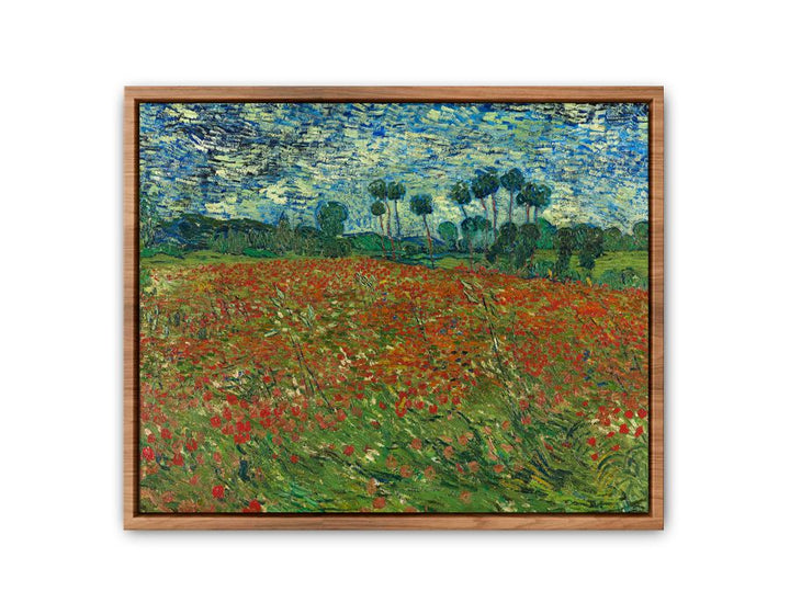 Poppy Field By Vincent Van Gogh framed Print