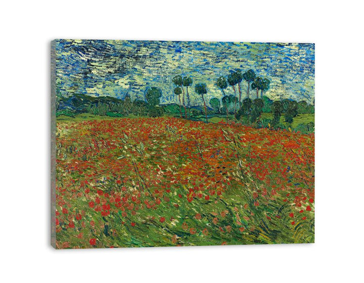 Poppy Field By Vincent Van Gogh canvas Print