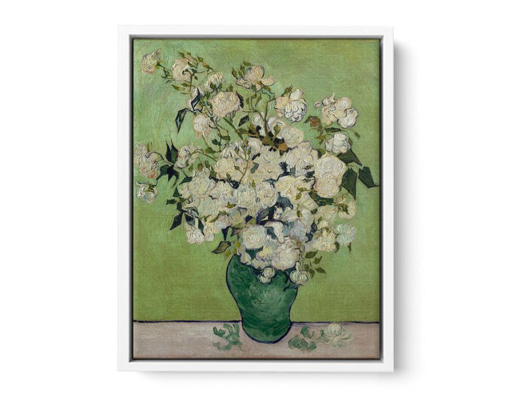 Vase Of Roses By Van Gogh  Painting