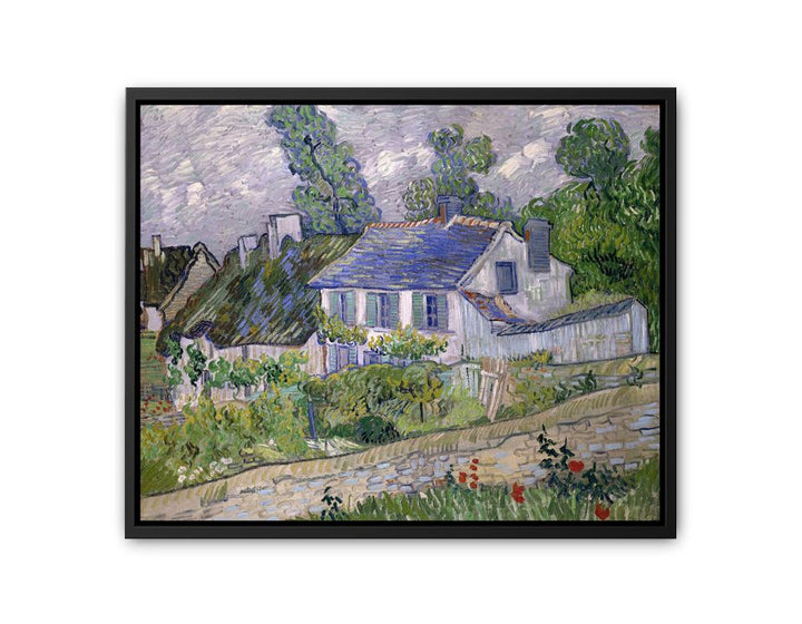 Houses At Auvers By Van Gogh  Painting