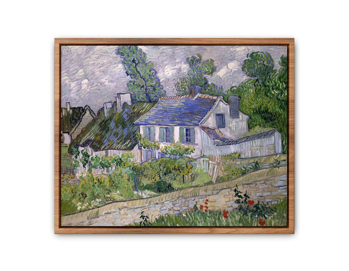 Houses At Auvers By Van Gogh framed Print