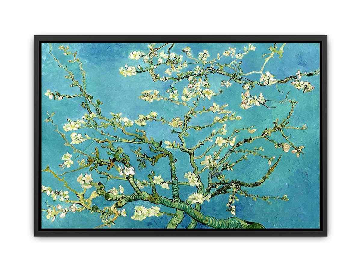 Blossoming Almond Tree Painting Canvas Print