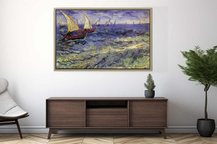 Boats Painting by Van Gogh Art Print