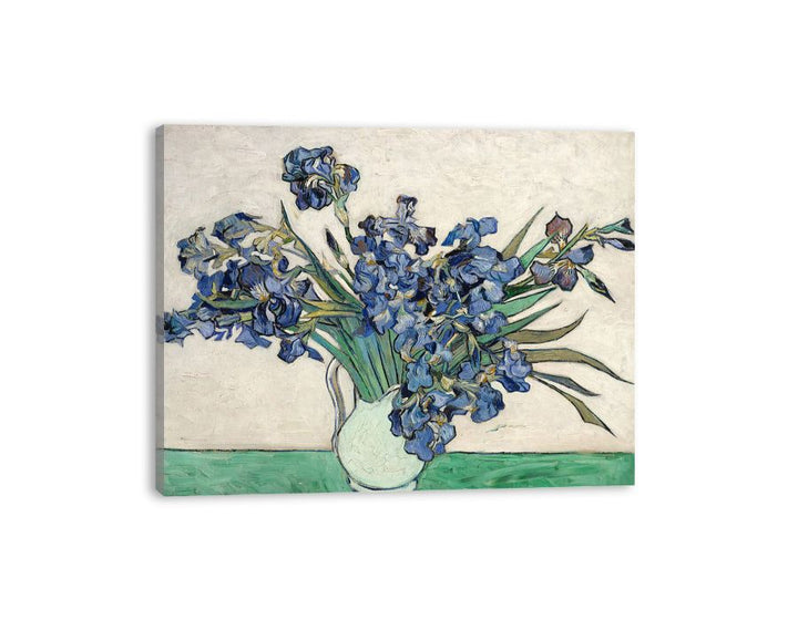 Irises In Vase Painting By Van Gogh  canvas Print