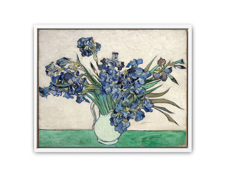 Irises In Vase Painting By Van Gogh  Painting