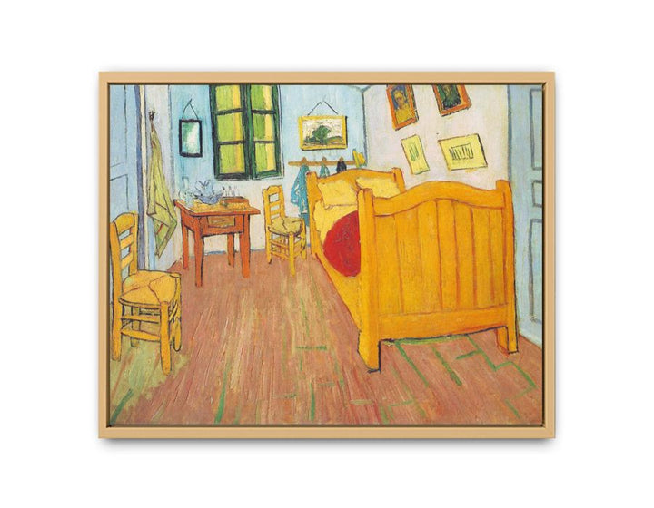 Vincents Bedroom By Van Gogh framed Print