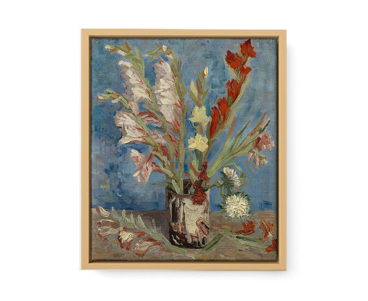 Vase Of Gladioli By Van Gogh framed Print