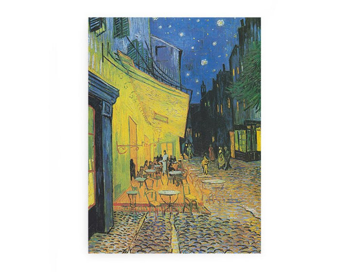 Cafe Terrace at Night Painting Art Print.