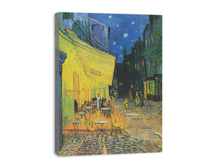 Cafe Terrace at Night Painting canvas Print