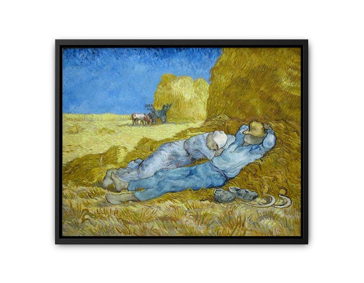 Noon – Rest from Work (after Millet)  canvas Print