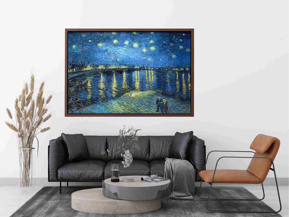 Starry Night Over the Rhone by Vincent Van Gogh Painting