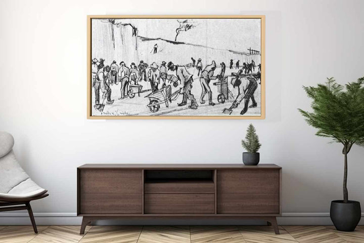 Sand Diggers in Dekkersduin near The Hague Art Print