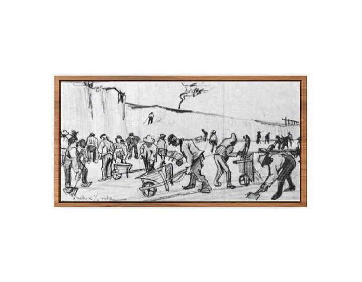 Sand Diggers in Dekkersduin near The Hague  Painting