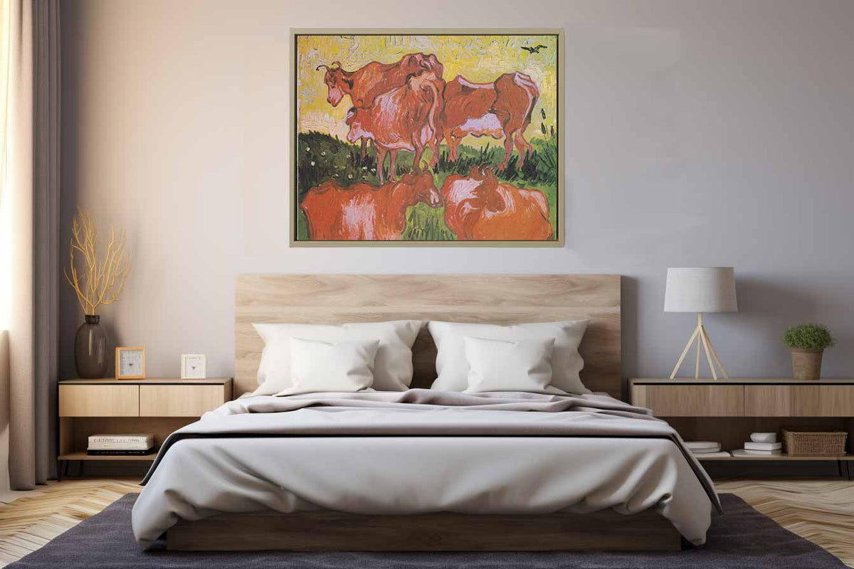 Cows Painting Art Print