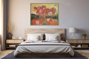 Cows Painting Art Print