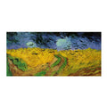 Wheatfield with crows