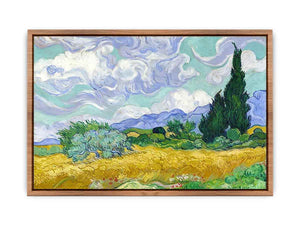 Wheat Field with Cypresses  Poster