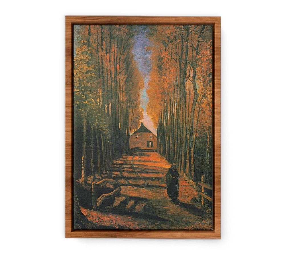 Poplars in autumn  Painting