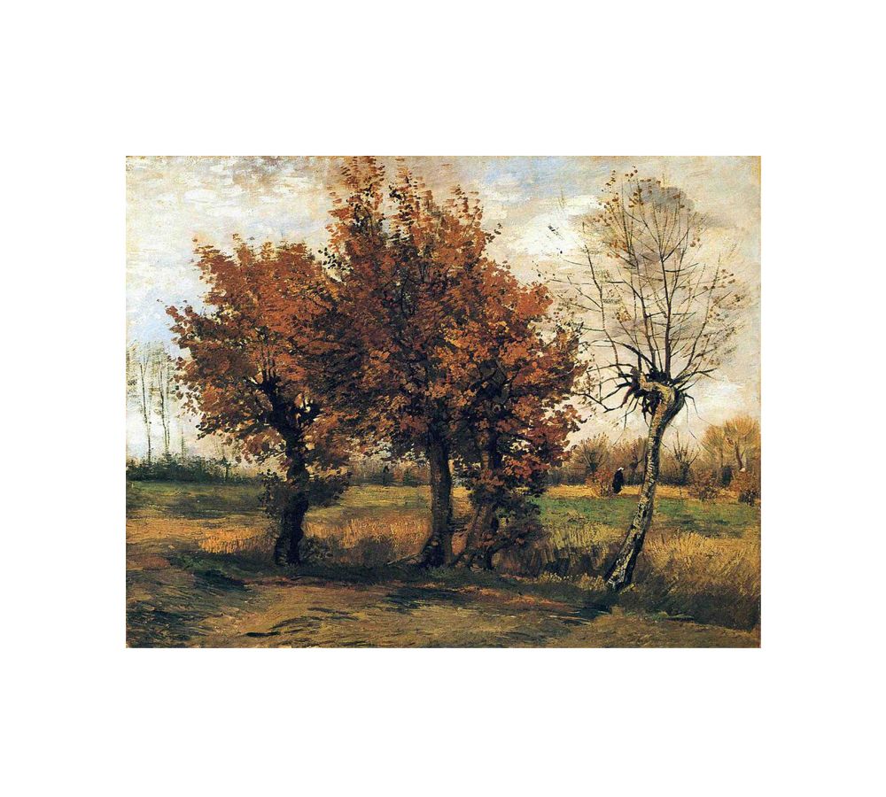 Autumn landscape / Autumn Landscape with Four Trees