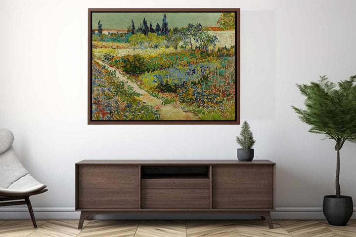 Garden At Arles By Van Gogh Art Print.