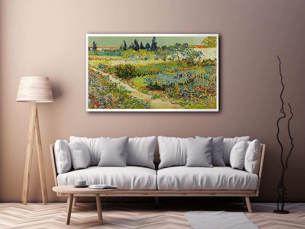 Garden At Arles By Van Gogh  Painting