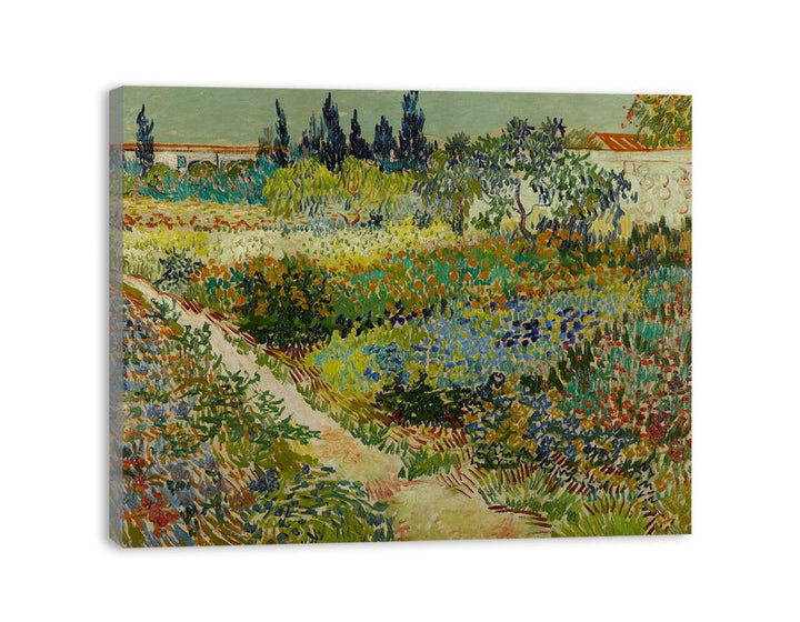 Garden At Arles By Van Gogh canvas Print