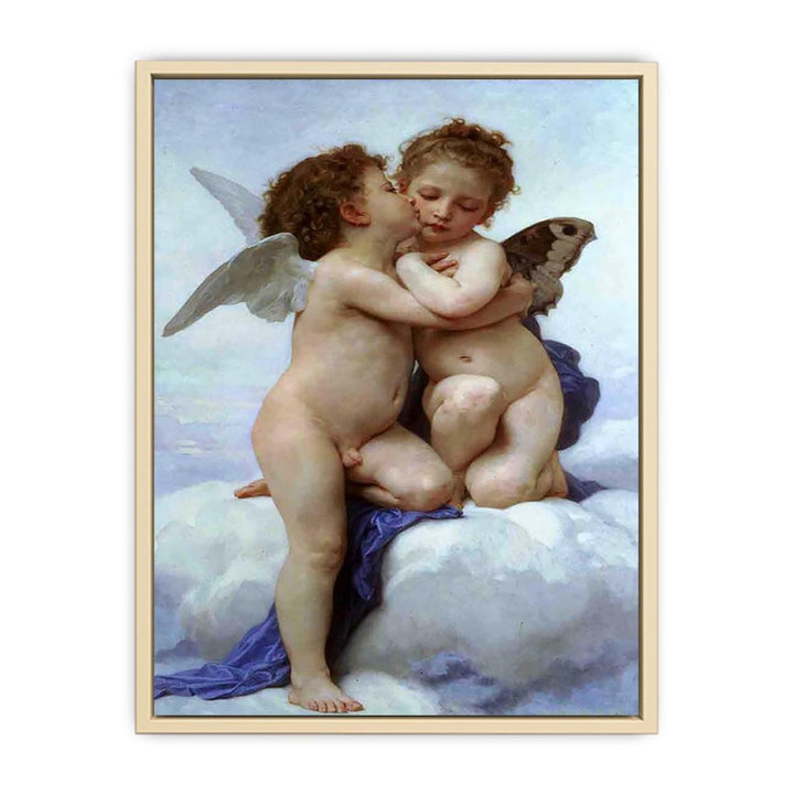 L'Amour et Psyche, enfants (Cupid and Psyche as Children)  Art Print
