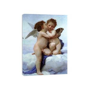 L'Amour et Psyche, enfants (Cupid and Psyche as Children) by William-Adolphe Bouguereau Painting