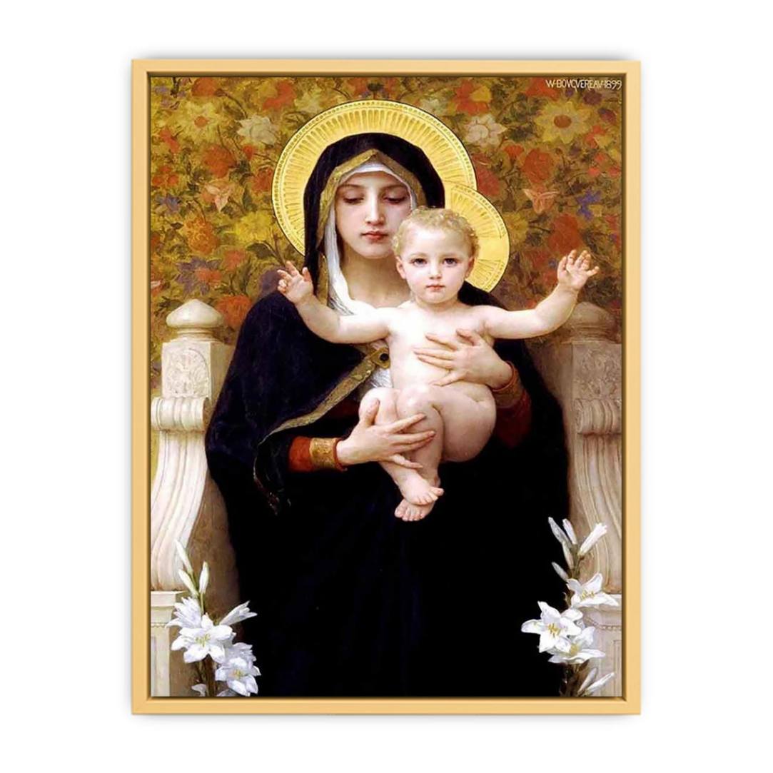 La Vierge au Lys (The Virgin of the Lilies) Streched canvas