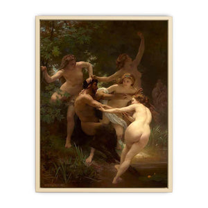 Nymphes et Satyre (Nymphs and Satyr)  Art Print
