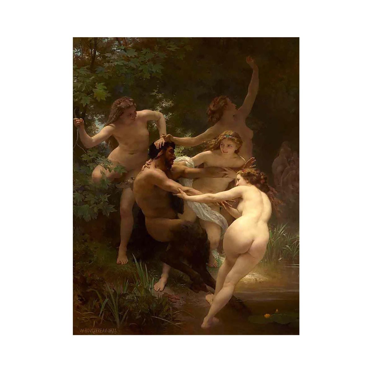 Nymphes et Satyre (Nymphs and Satyr) by William-Adolphe Bouguereau
