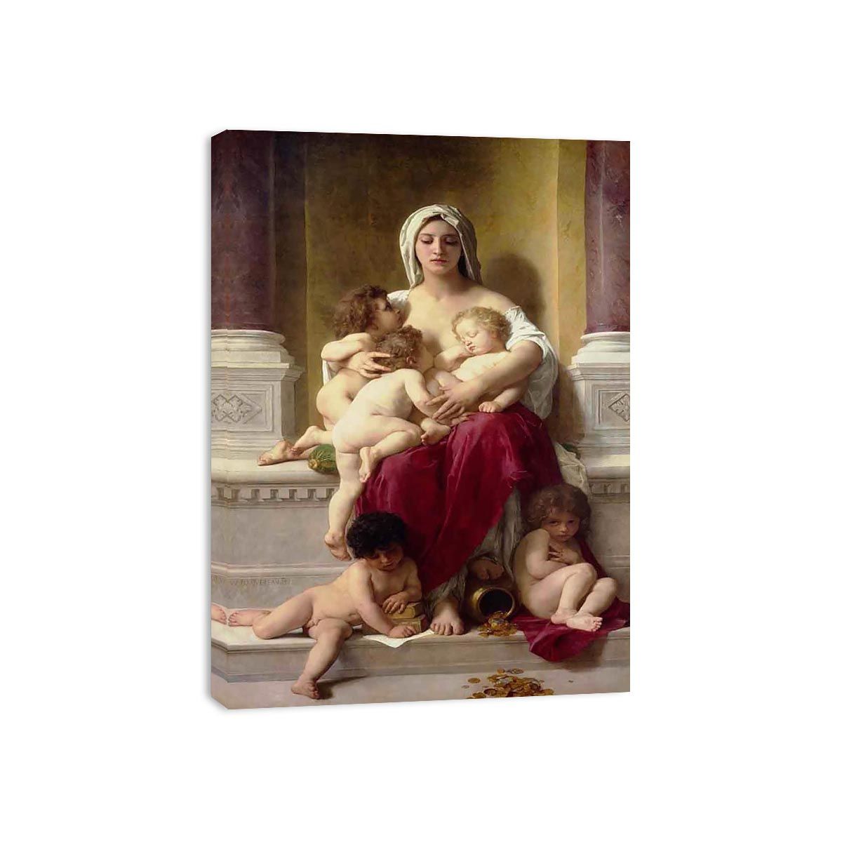 Charity 1878 by William-Adolphe Bouguereau Painting 