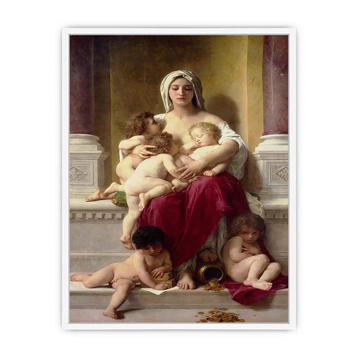 Charity 1878 Framed Print