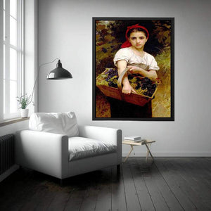 Vendangeuse [The Grape Picker] by William-Adolphe Bouguereau Painting 