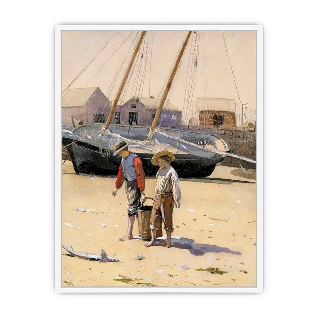 A Basket of Clams Framed Print