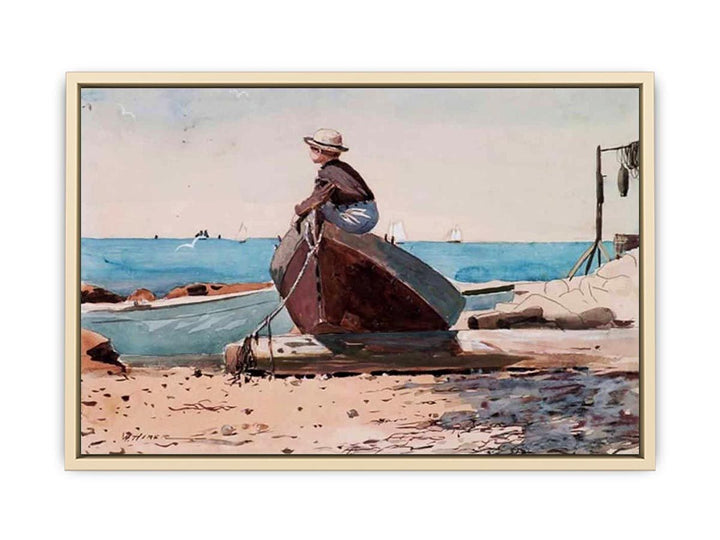 Waiting for Dad  Art Print