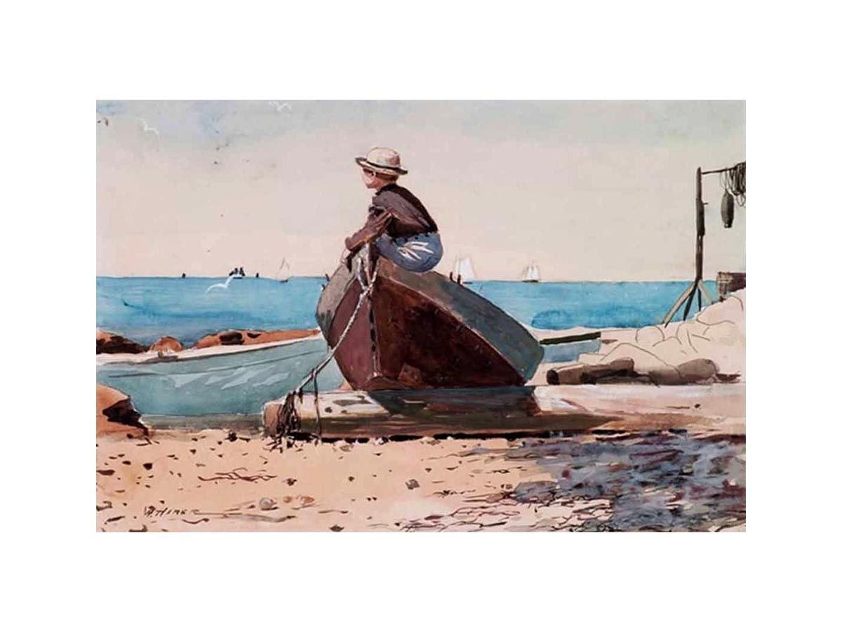 Waiting for Dad by Winslow Homer