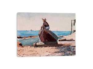 Waiting for Dad by Winslow Homer Painting 