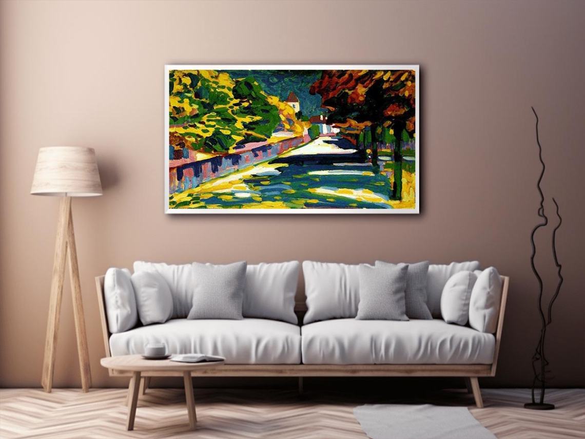 Autumn in Bavaria by Wassily Kandinsky Painting 