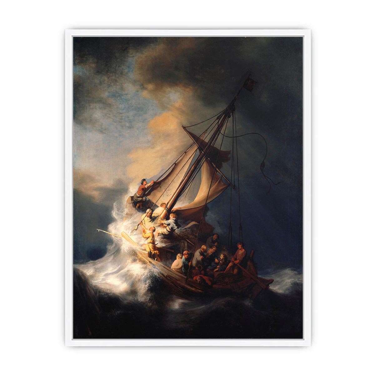 Christ In The Storm On The Sea Of Galilee Framed Print