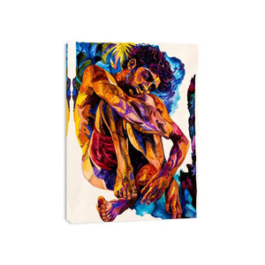 abstract figurative colorful wall art modern canvas expressive human form vibrant contemporary decor USA global