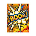 Pop art boom explosion comic style vibrant colorful wall art canvas print