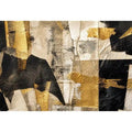 abstract gold black textured modern luxury wall art neutral canvas decor