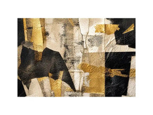 abstract gold black textured modern luxury wall art neutral canvas decor
