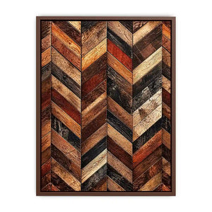 rustic wood chevron pattern farmhouse wall art textured wooden canvas decor