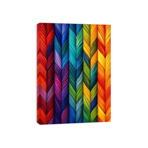 colorful chevron textured abstract modern luxury wall art geometric canvas decor